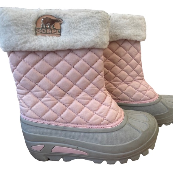 Sorel Shoes Sorel Powder Storm Girls Quilted Snow Boots Size 3 Big